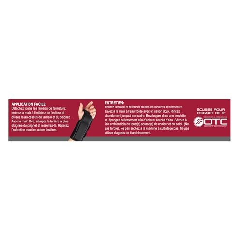 OTC 2083 Right Hand Wrist Splint 8 Inch Orthopedic Brace for Pain Relief