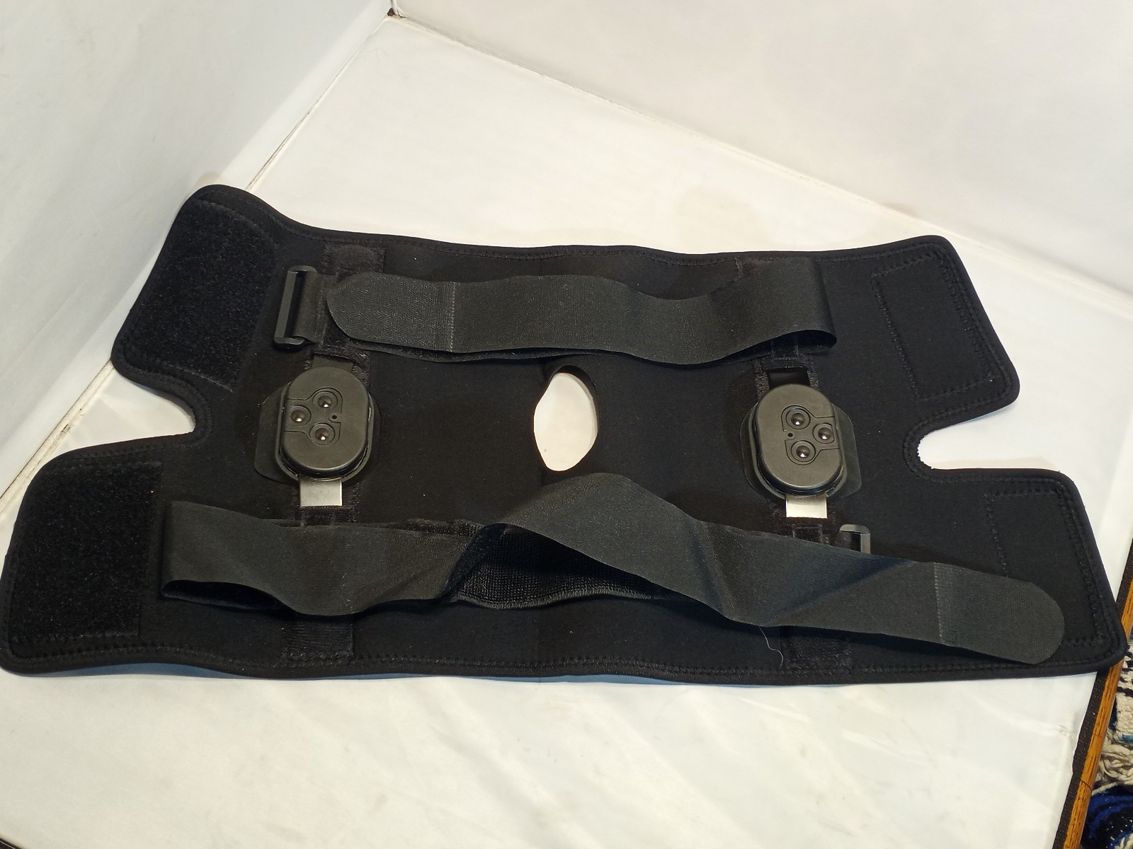 3XL External Hinged Knee Brace with Compression Wrap for Big & Wide Knees