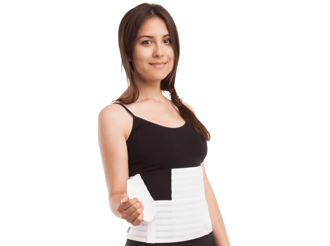 GABRIALLA 9” Abdominal Binder for Women: Ideal Postpartum Belly Band XXL New 2X