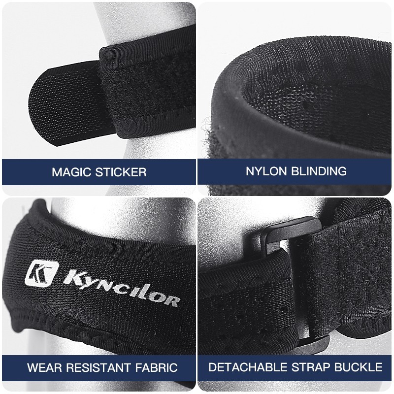 Patella Knee Strap Adjustable Support Brace 2 Pack Sports Running Tendon Band