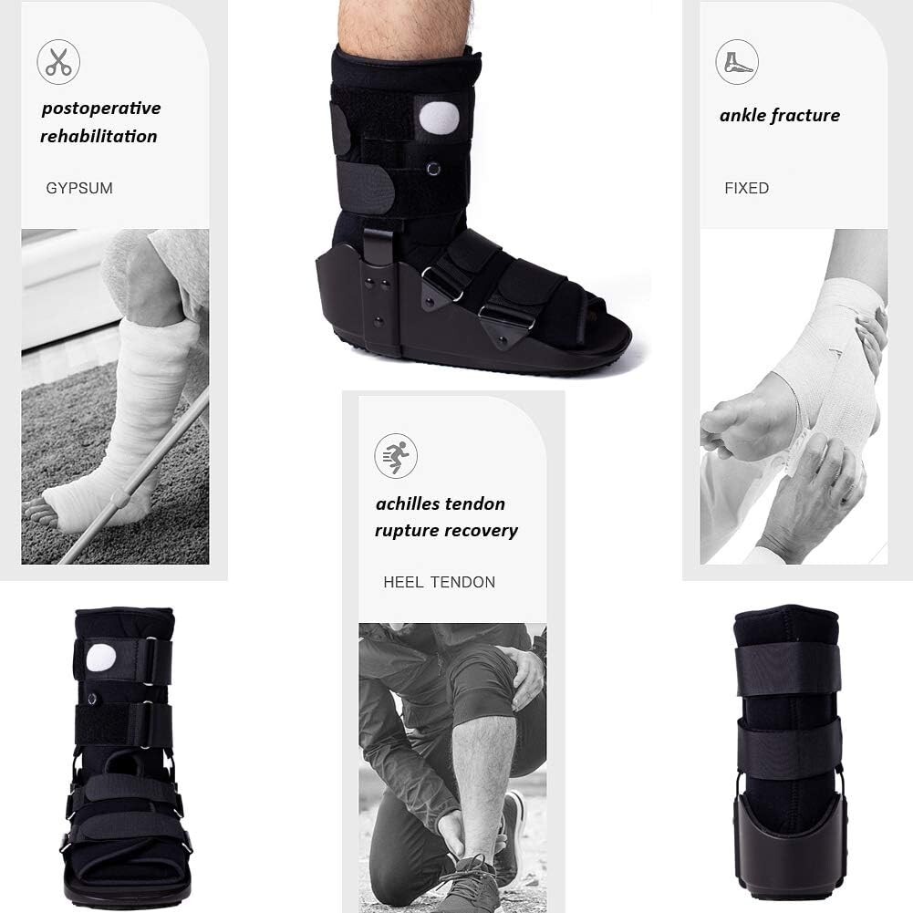 Walking Boot Fracture Boot for Broken Foot, Sprained Ankle-Medium Postop Boot