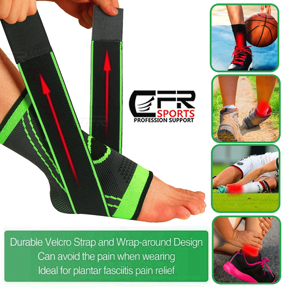 Ankle Brace Achilles Tendon Support Wrap Sleeve Adjustable Tendinitis Sport CFR
