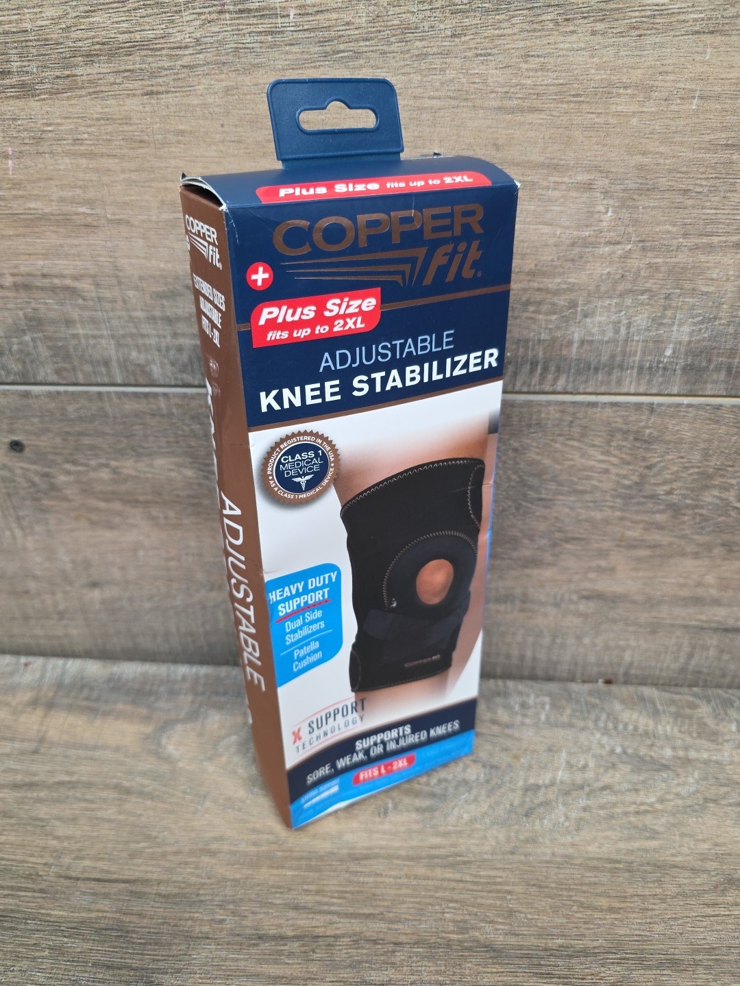 Copper Fit Compression Knee Stabilizer Size L/2XL