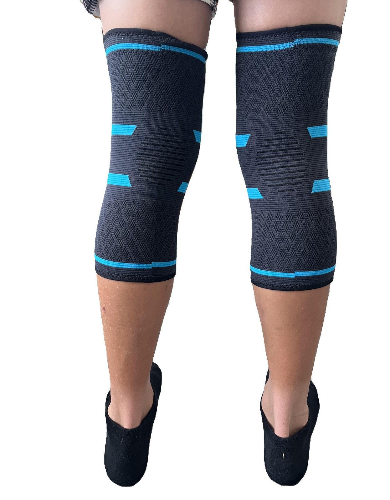 2 Pack Compression Knee Brace Support Sleeve Workout Sports Wrestling XLarge