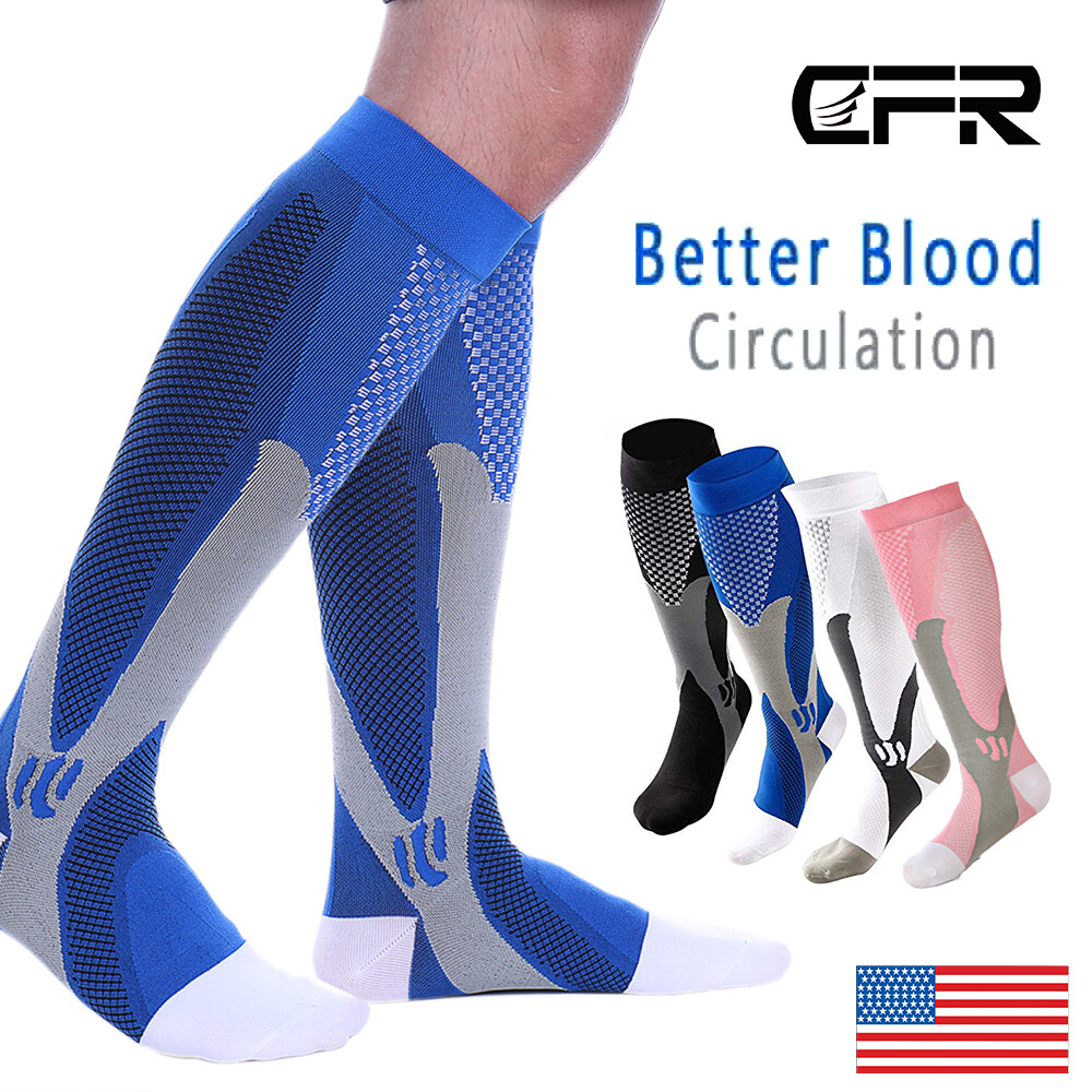 Copper Compression Socks 20-30mmHg Graduated Support Mens Womens Sport Medical
