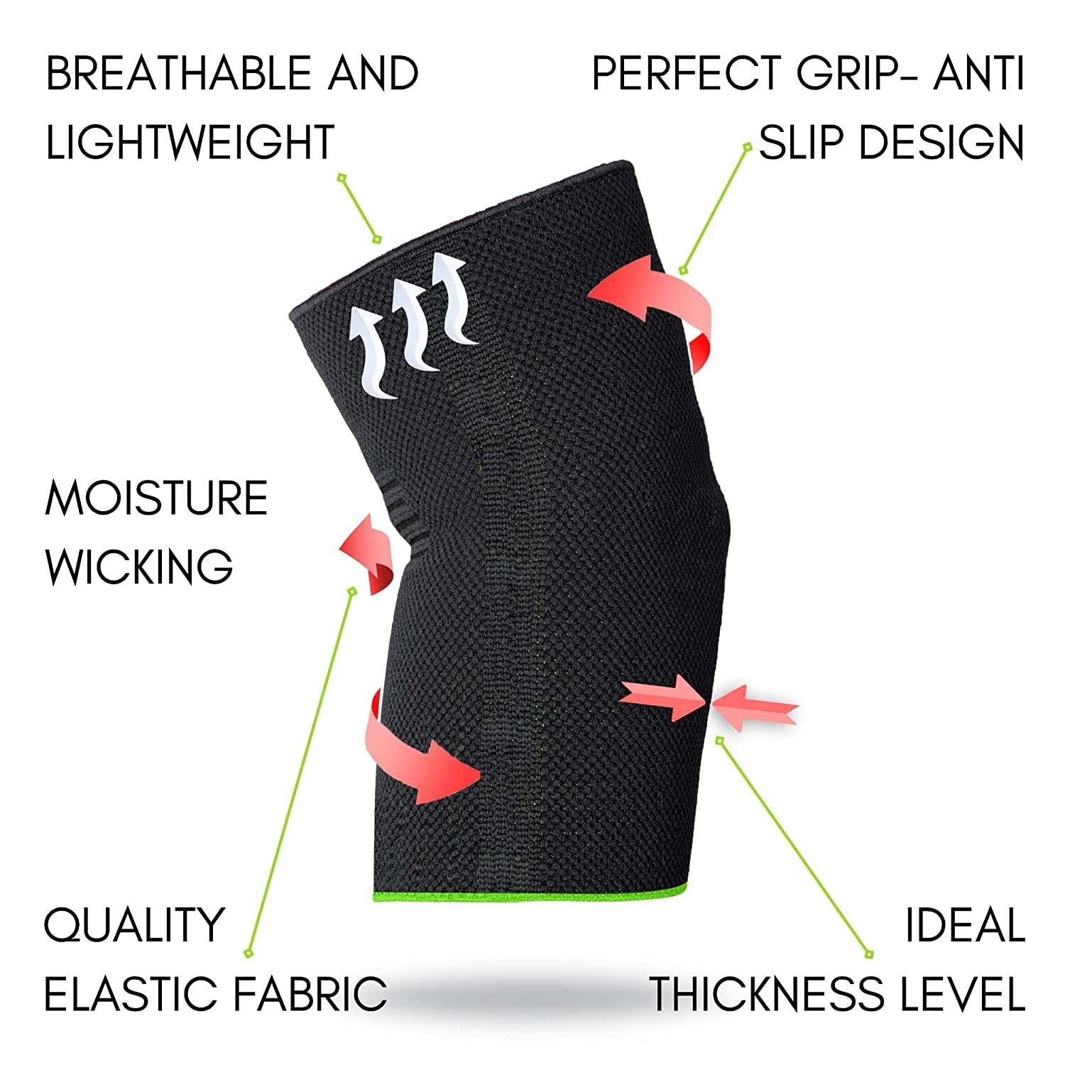 Breathable Elbow Compression Sleeve for Tendonitis & Arthritis – Medium Size