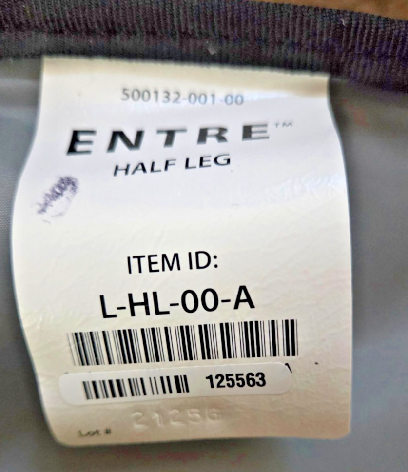 Tactile Medical Compression Entre Half Leg Sleeves Set of 2 L-HL-00-A