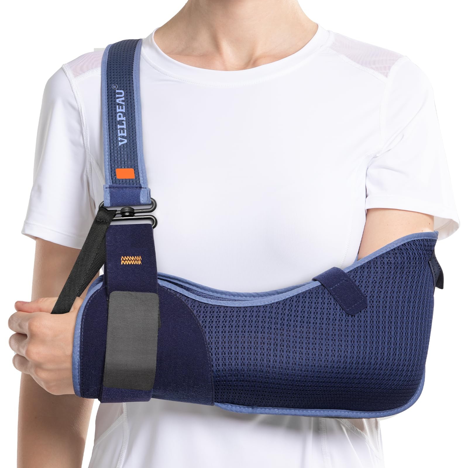 VELPEAU Arm Sling Shoulder Immobilizer Large (Pack of 1), Breathable Version