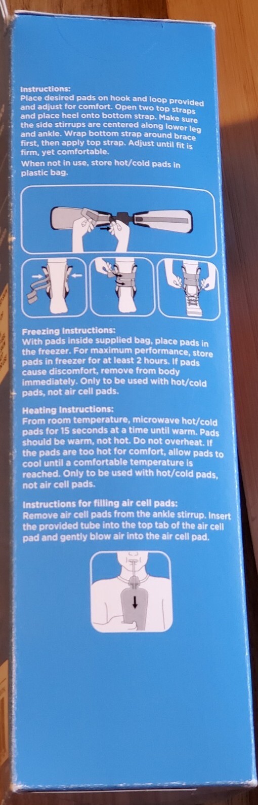 New Walgreens Adjustable Stirrup Ankle Brace, Fits Left or Right Foot One Size