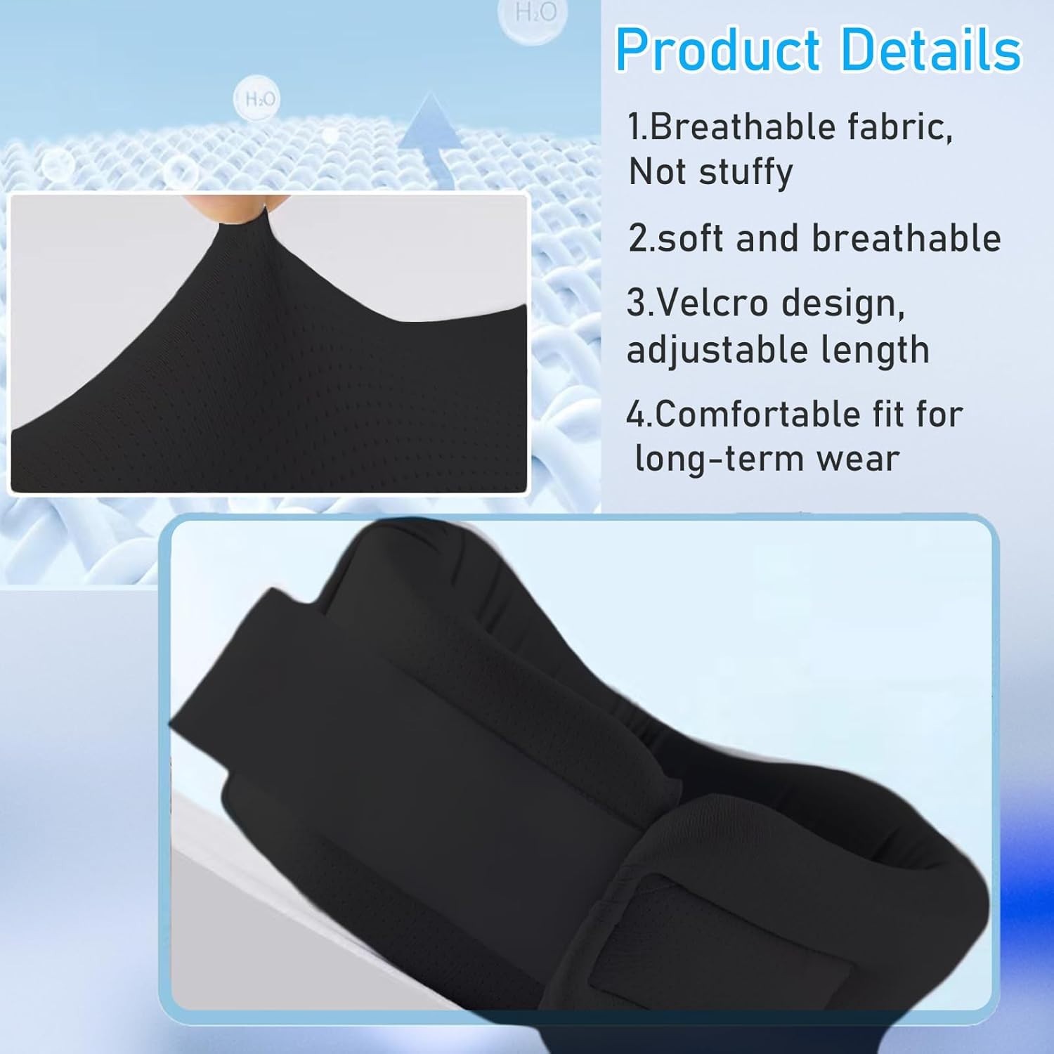 Breathable Adjustable Neck Brace for Pain Relief – Perfect for Sleeping & Travel