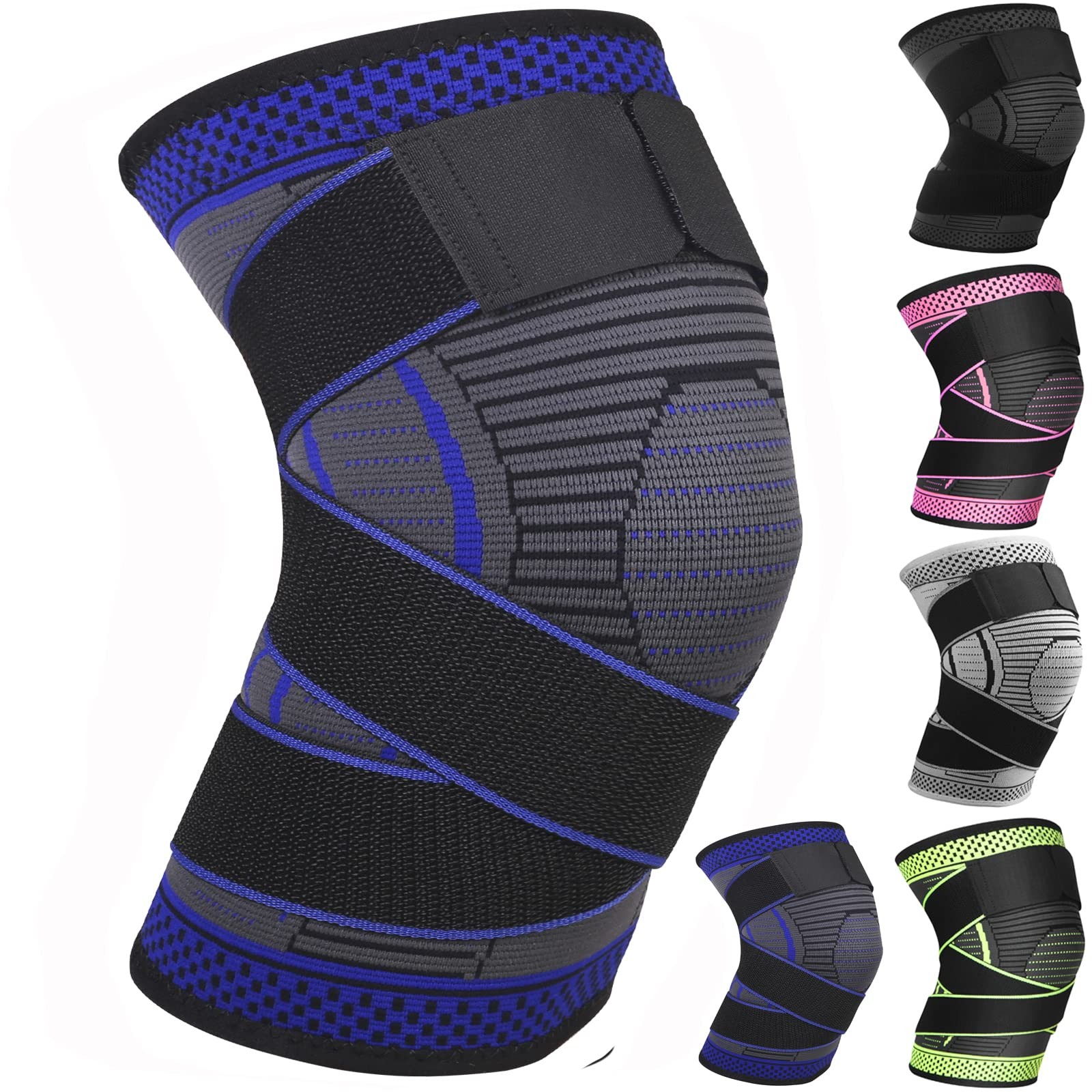Ruilala Knee Support Adjustable Knee Brace 1 Pack Anti Slip Compression Knee …