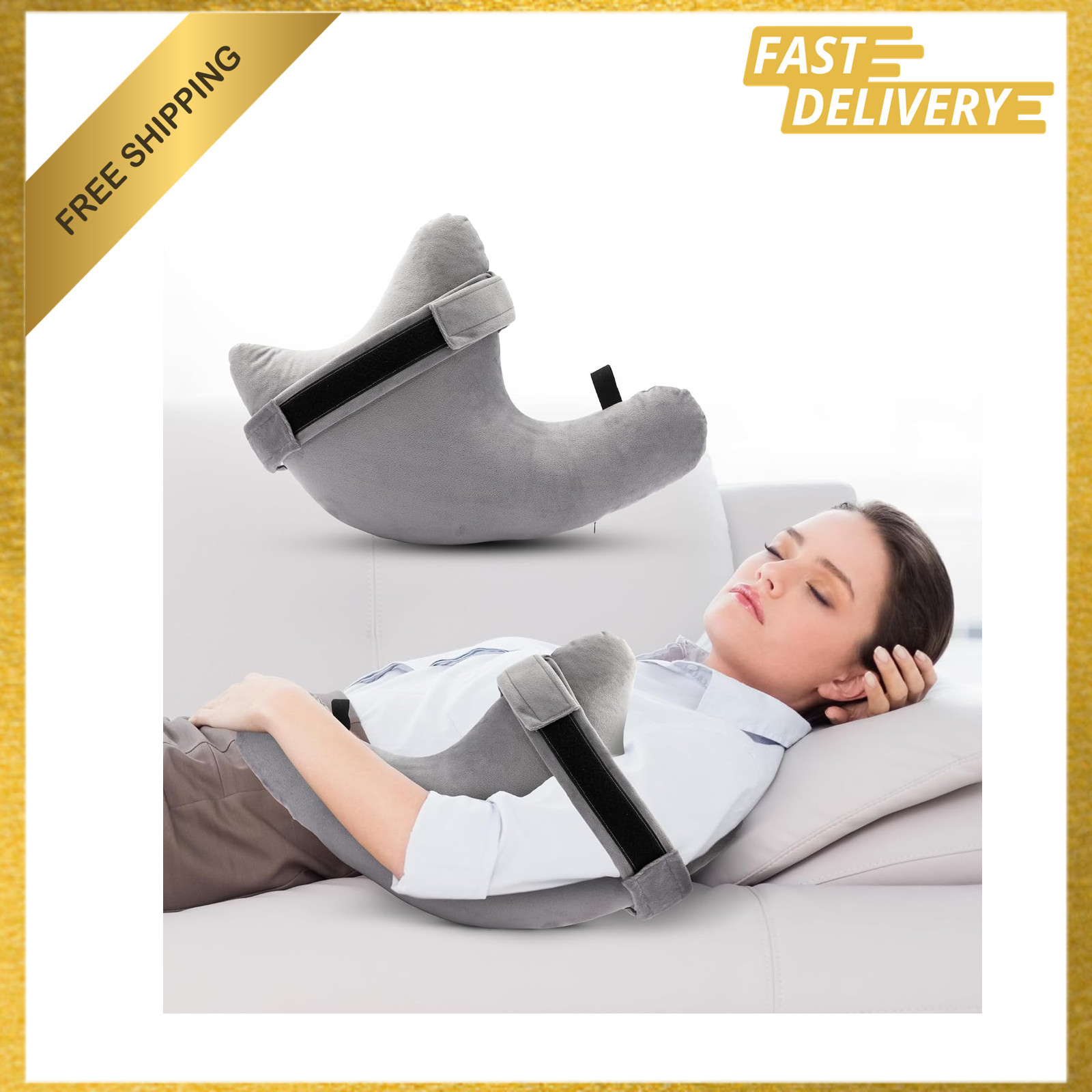 Rotator Cuff Pillow with Strap Shoulder Surgery Recovery Support Cushion for
