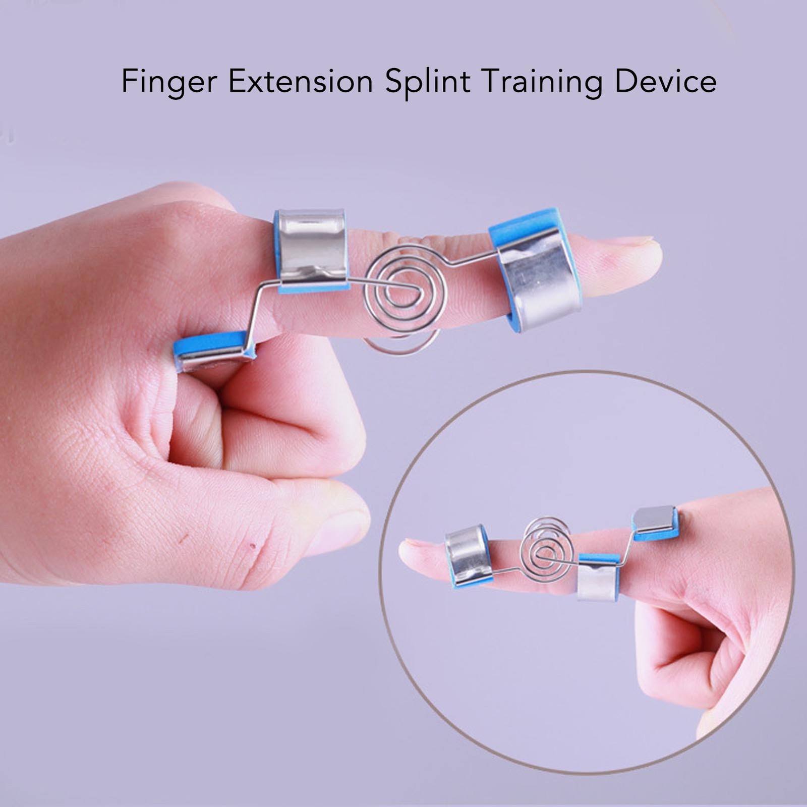 Finger Extension Splint Training Device Adjustable Coil Spring Finger Splint L