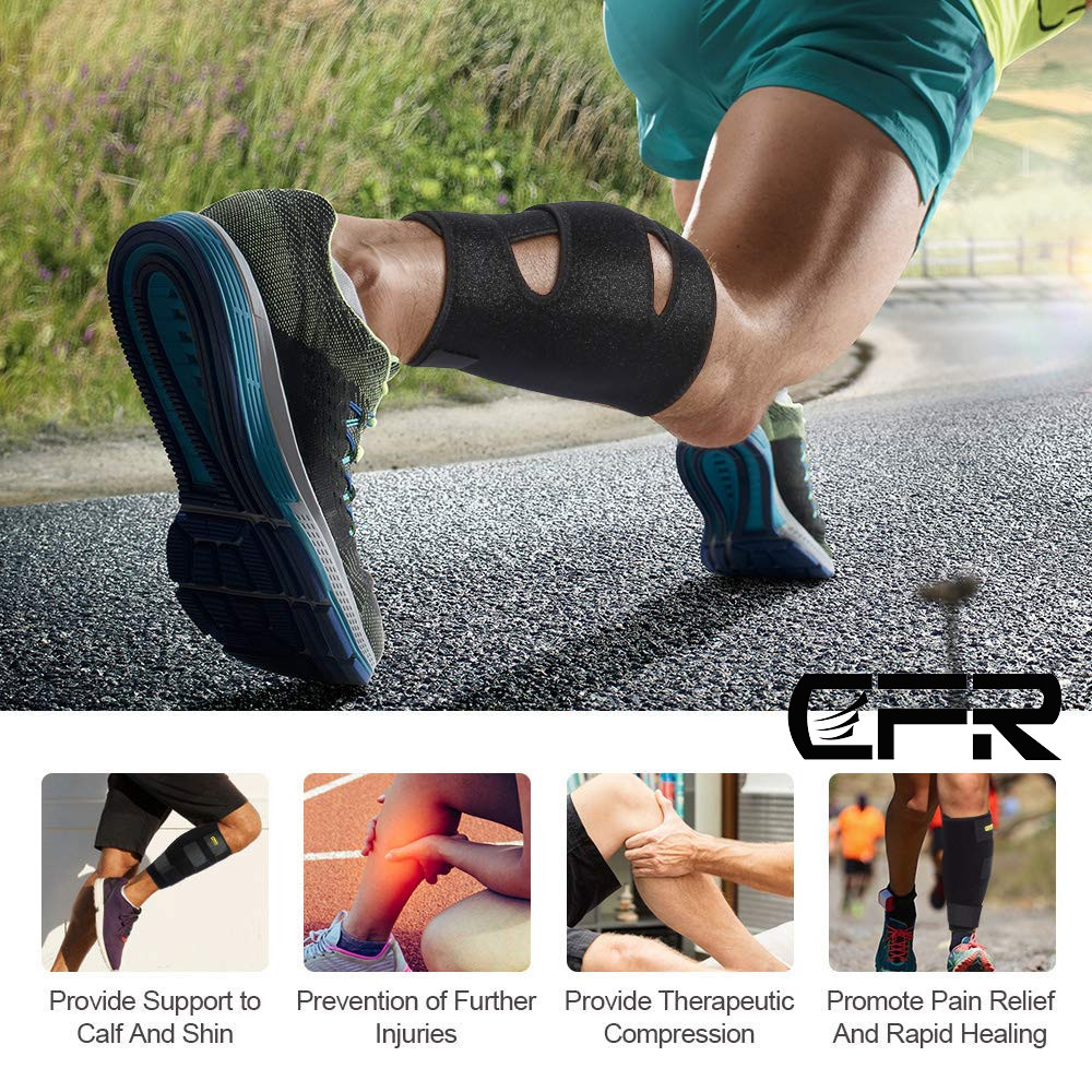 CFR Calf Brace Compression Shin Splint Sleeve Support Leg Wrap Pain Relief GYM