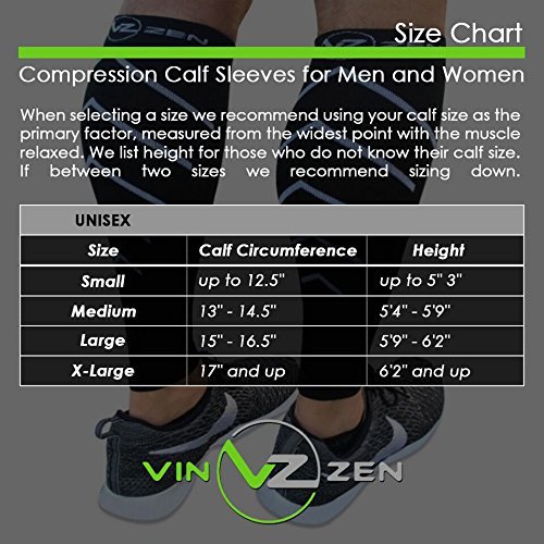 Calf Compression Sleeves Footless Leg Compression Socks Men Women Wide Calves