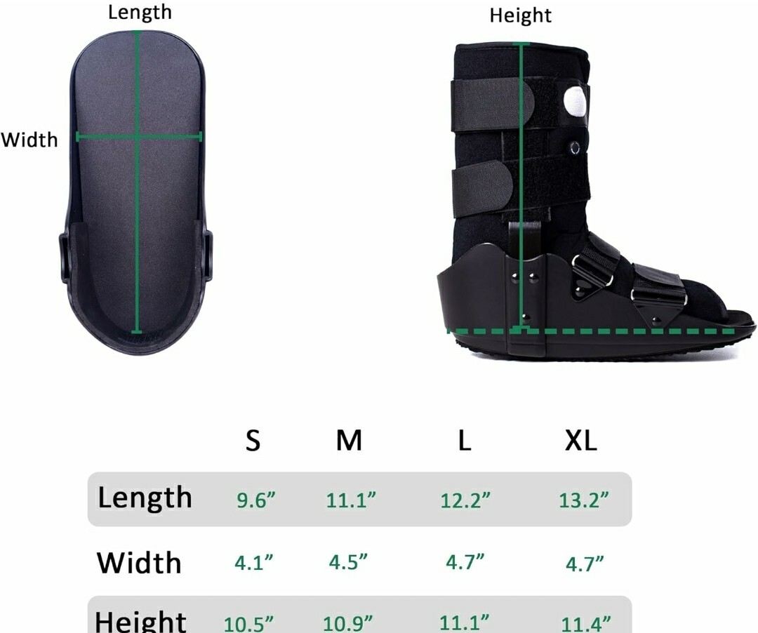 Kefit Walking Boot Adult Boot Fractured/Broken Foot or Ankle Size Medium
