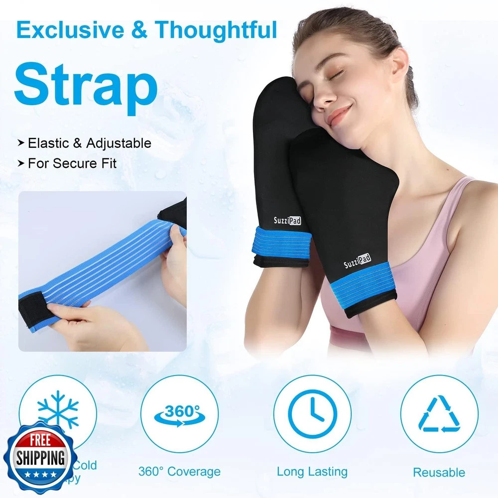 SuzziPad Cold Gloves and Socks for Chemotherapy, Chemo Ice Packs for Hands an