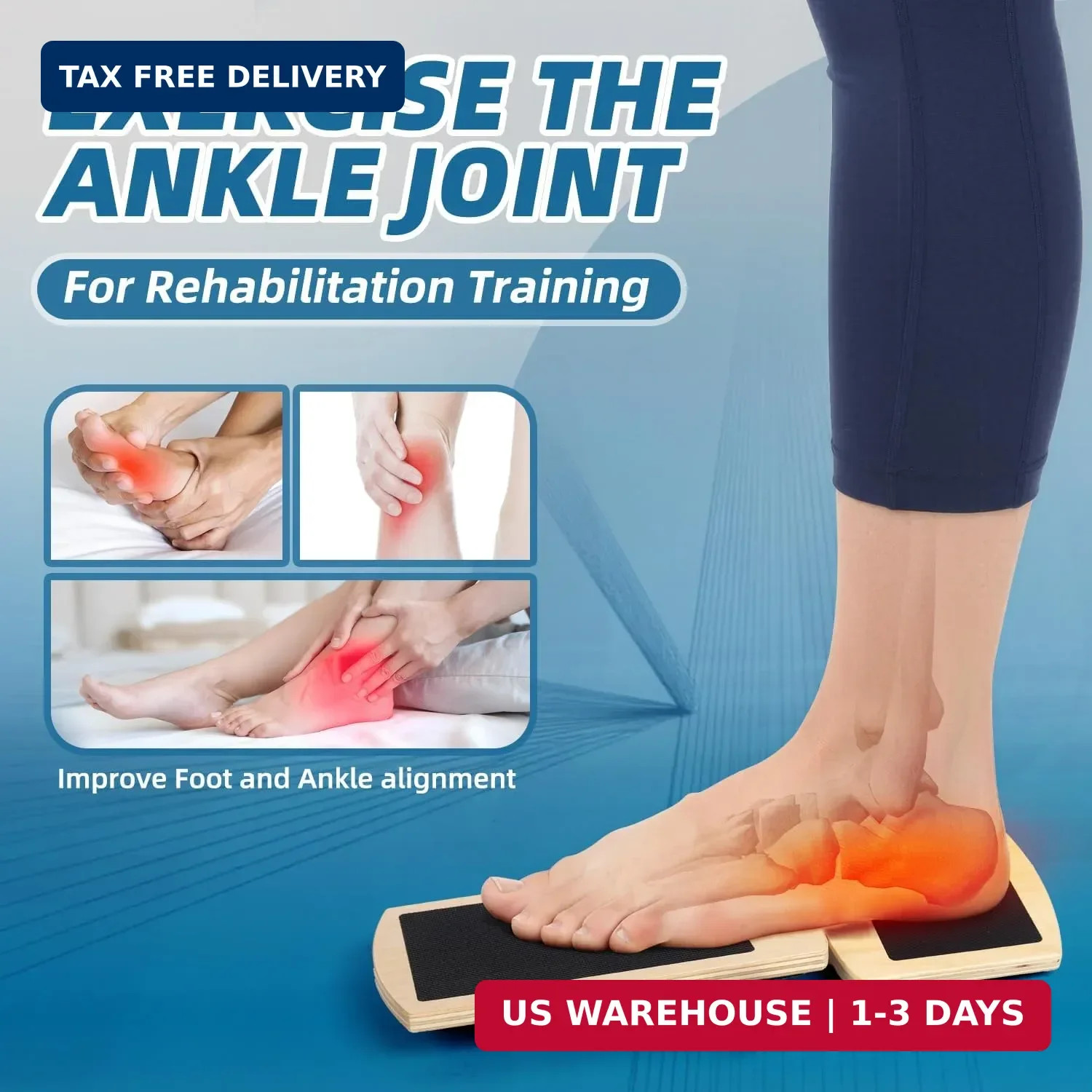 Ankle Balance Board for Physical Therapy – Foot Strengthener & Adjustable Ankle