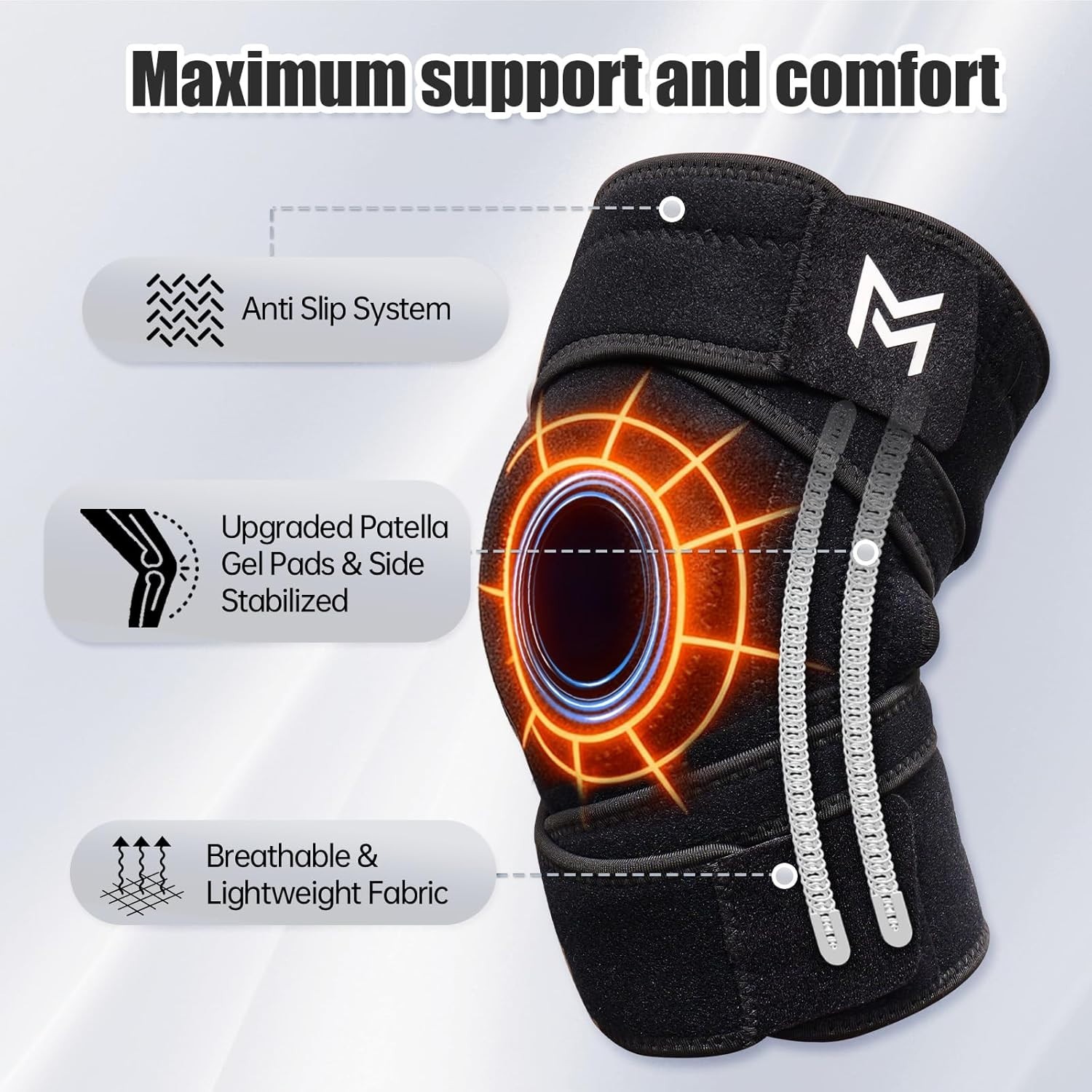 Knee Brace for Men & Wome ACL, MCL, Meniscus Tear & Arthritis Pain – Stabilizing