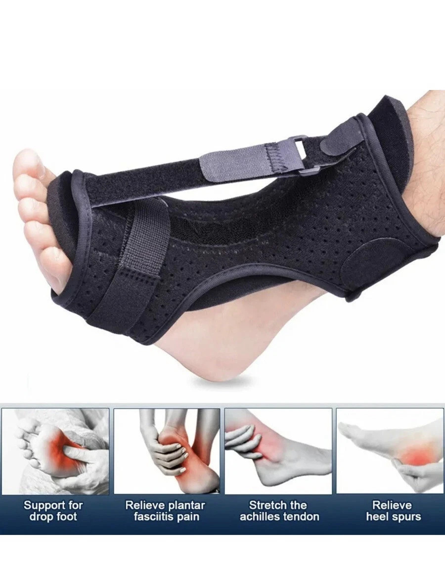 Night Splints Plantar Fasciitis Pain Relief Adjustable Foot Drop Ankle Brace US