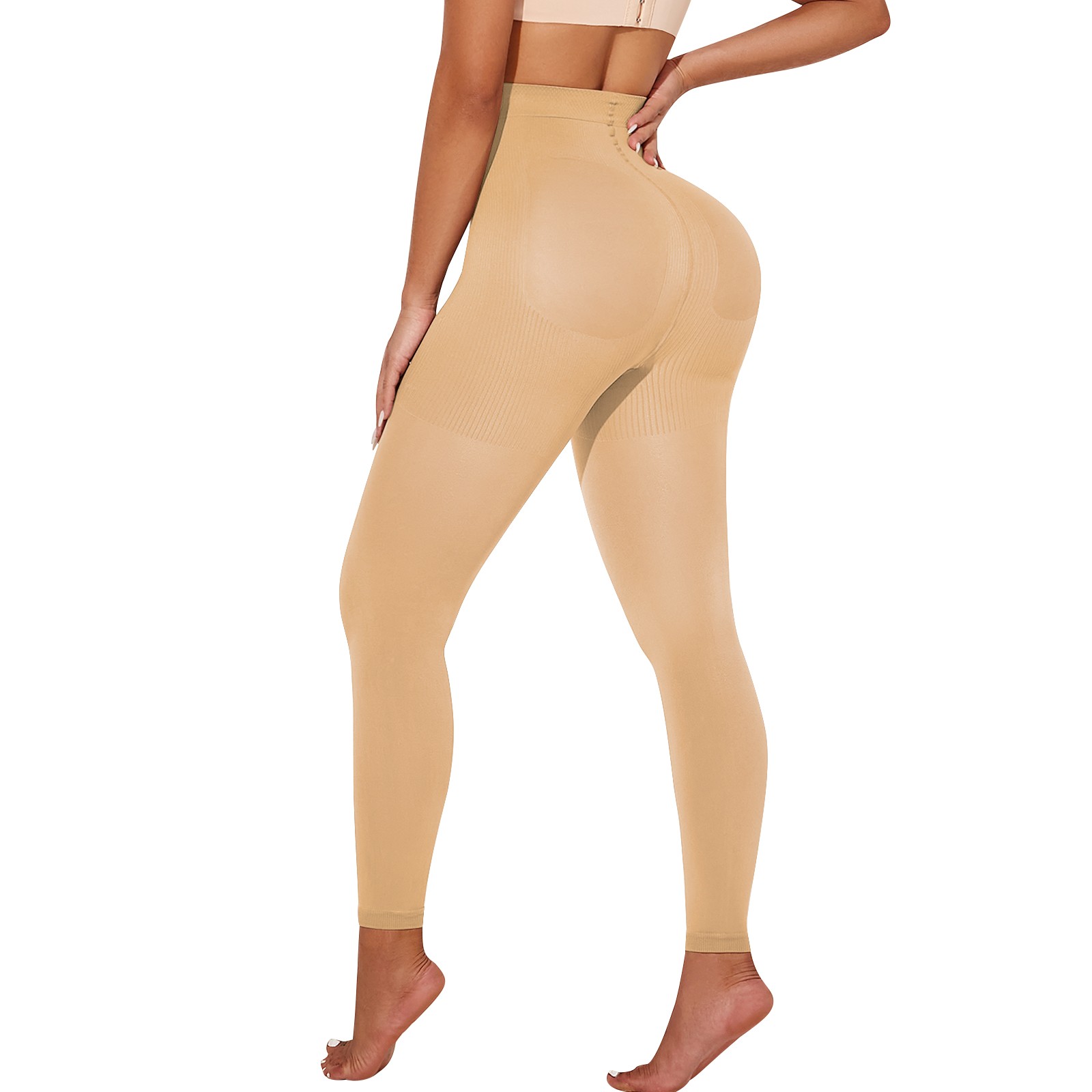 Compression Pantyhose for Women Footless 8-15 mmHg High Waist Support Tights