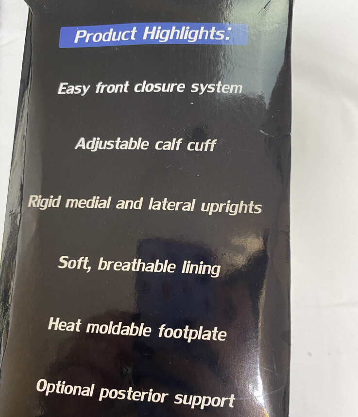 New Comfortland Accord Ankle Brace III Medium LEFT Foot CL-301-3-L Black
