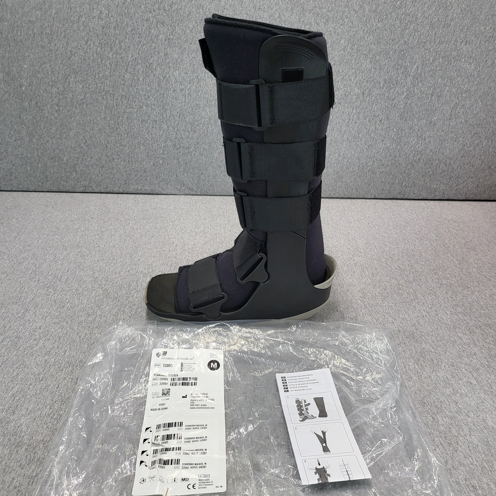Ovation Medical Standard Tall Walker Boot Size Medium Basic Brace