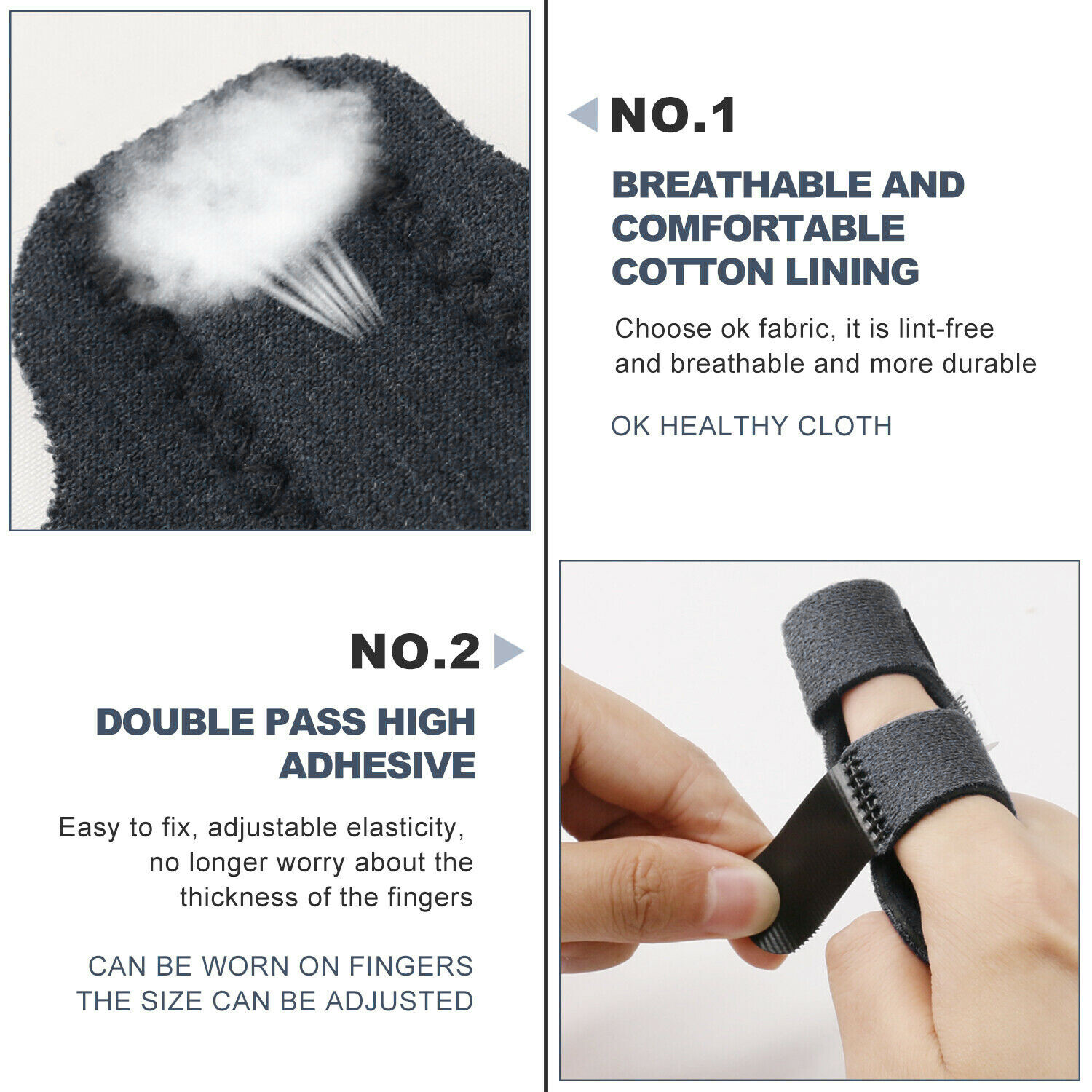 Adjustable Trigger Finger Splint Support Brace Fracture Recovery Fix Relief Pain