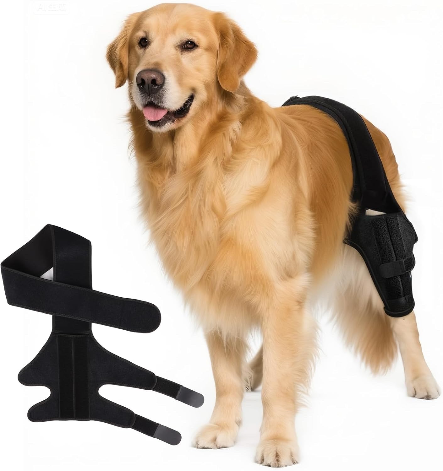 Dog Knee/Hip Brace Torn ACL with Side Stabilizers, Arthritis/Joint Support MED