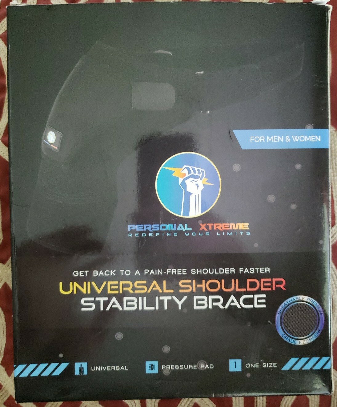 Universal Shoulder Stability Brace For Men & Women by Personal Xtreme One Size