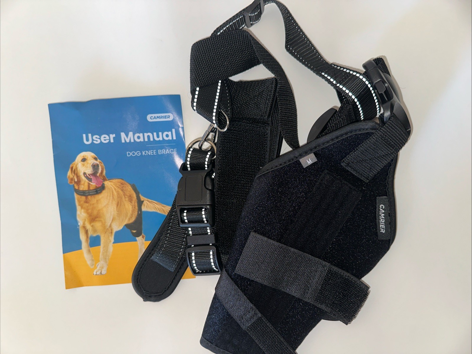 New Camrier Dog Knee Brace Medium Black