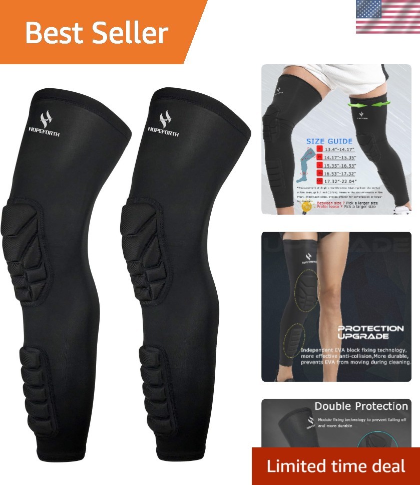 Versatile Knee Calf Compression Sleeves – 2 Pack for Total Impact Protection