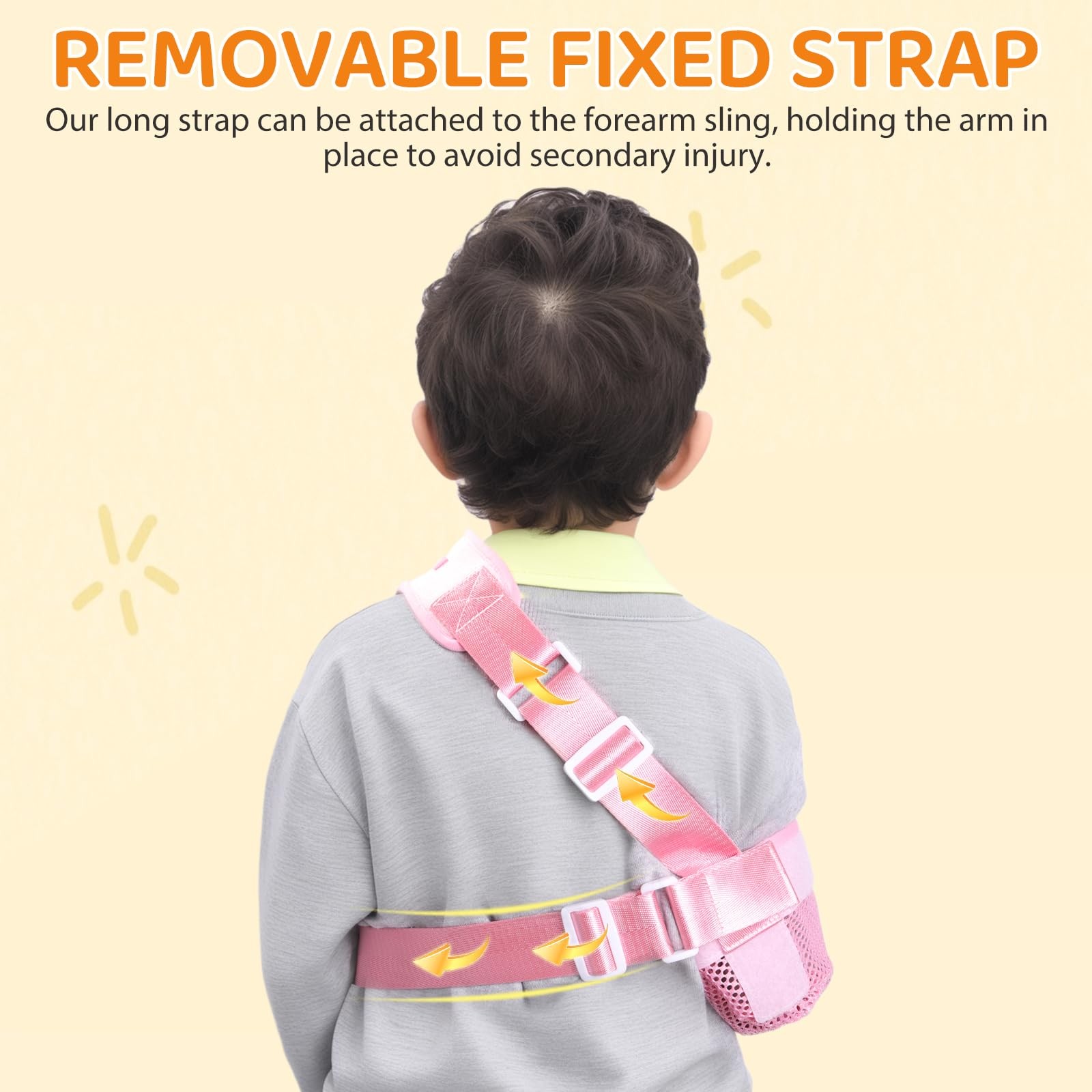 Arm Sling for Kids Arm Brace with Support Plate Arm Support Sling Shoulder Im…