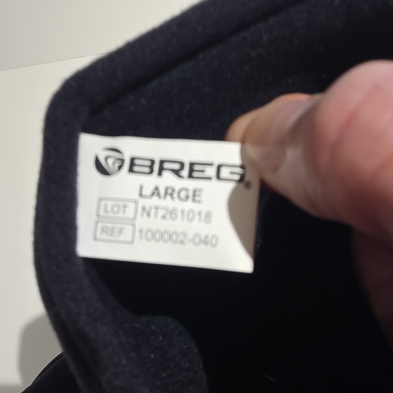Breg Frac Walker Tall Air Cast Boot Large Adjustable Black Immobilization