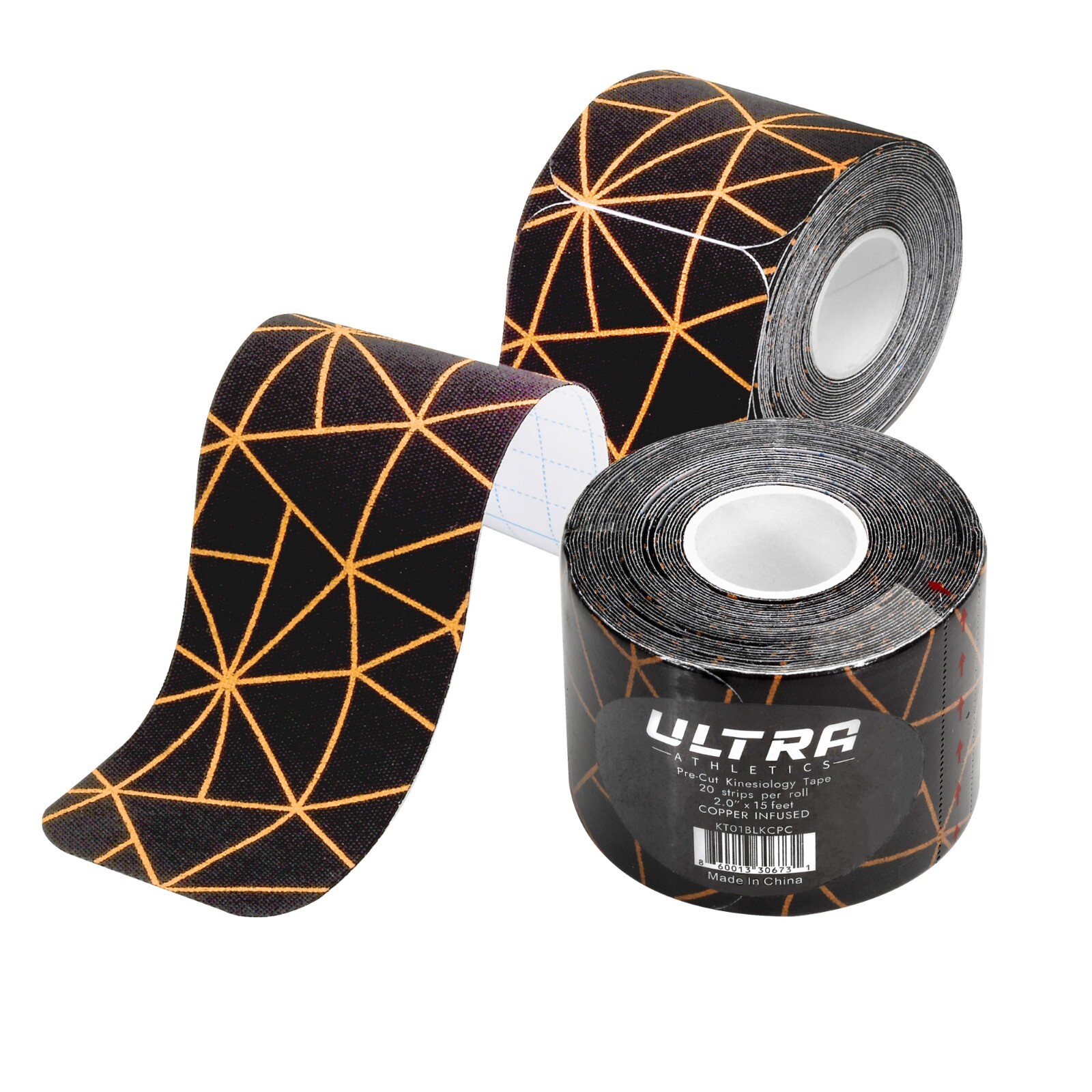 Ultra Athletics Kinesiology Tape Copper Infused Precut Waterproof USA Design