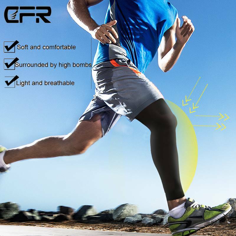 Knee Support Brace Compression Sleeve Leg Long Sports Basketball Pain Relief IA