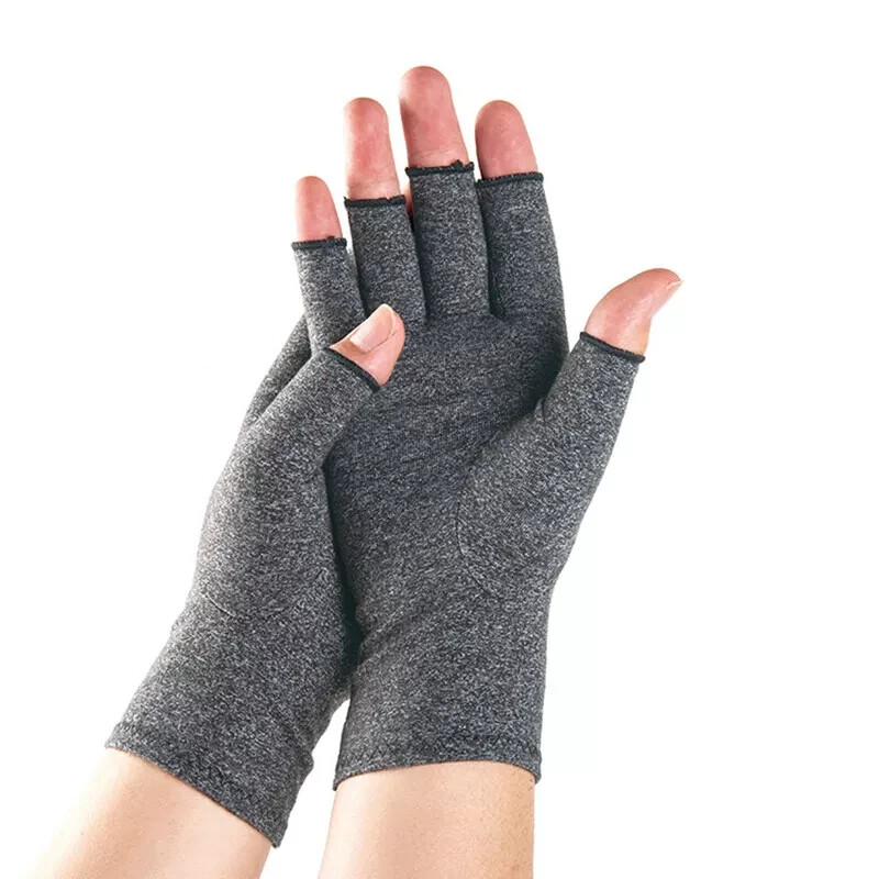 Fingerless Anti Arthritis Compression Gloves Cure Pain Relief Brace Hand Support