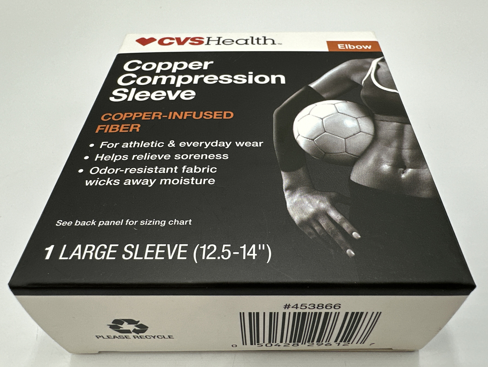 CVS Health Copper Compression Sleeve, Elbow Large