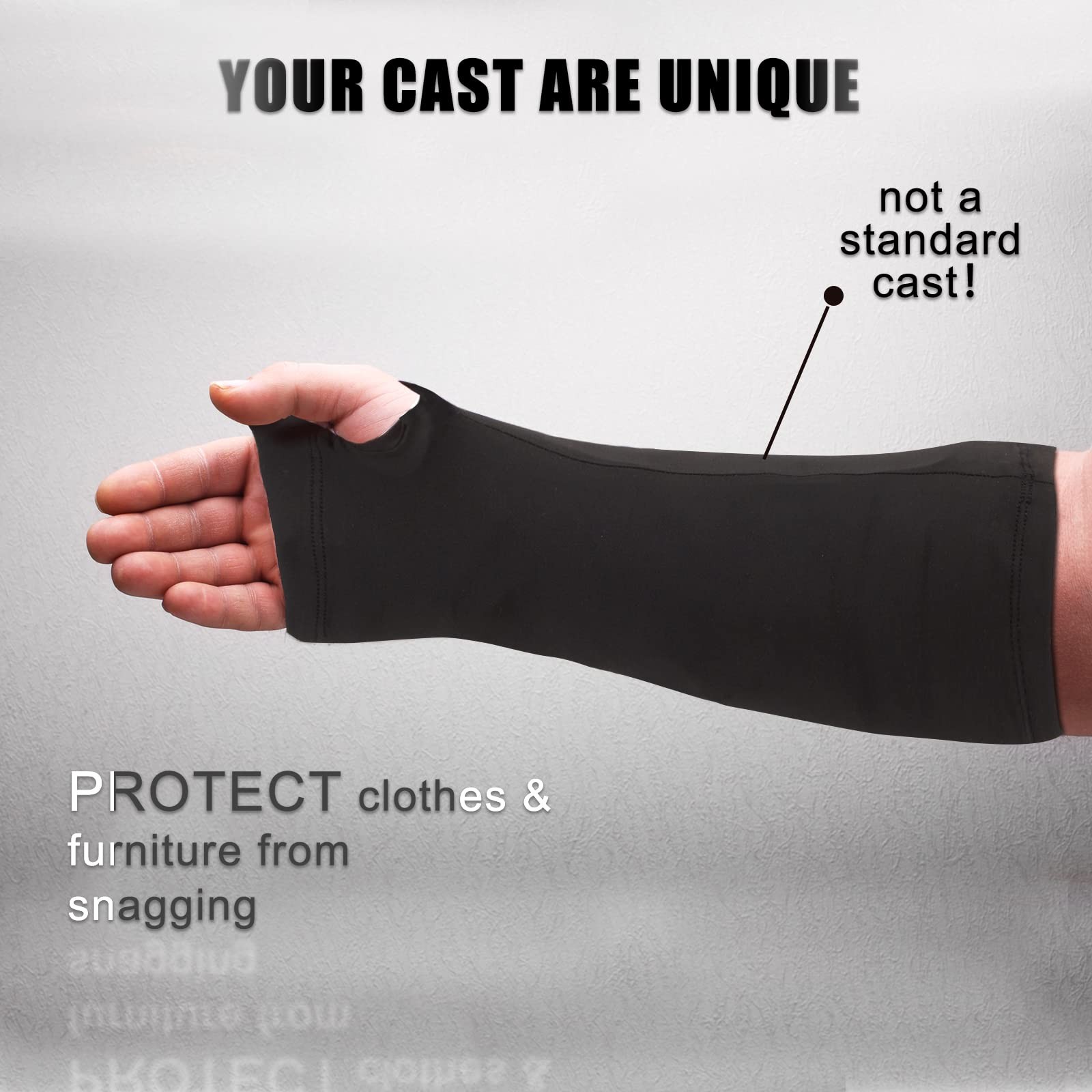 4 Pcs Arm Cast Cover Protector Short Decorative Arm Cast Sleeve Removable Was…