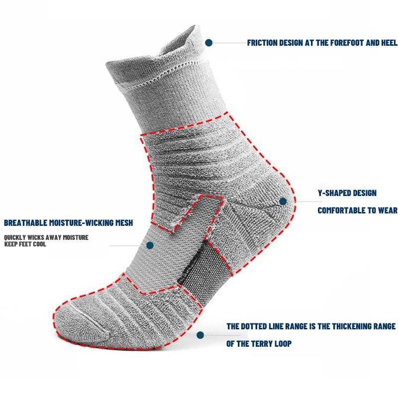 Running Compression Socks for Men Women Anti-blister Moisture Wicking Athletic H