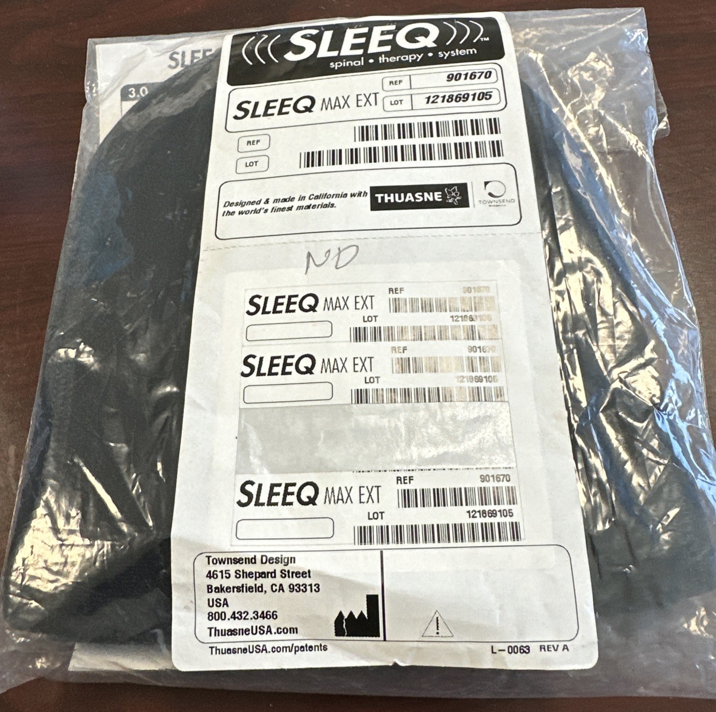 SLEEQ SPINAL THERAPY SYSTEM PAD AND INSERT ONLY MAX EXT 901670