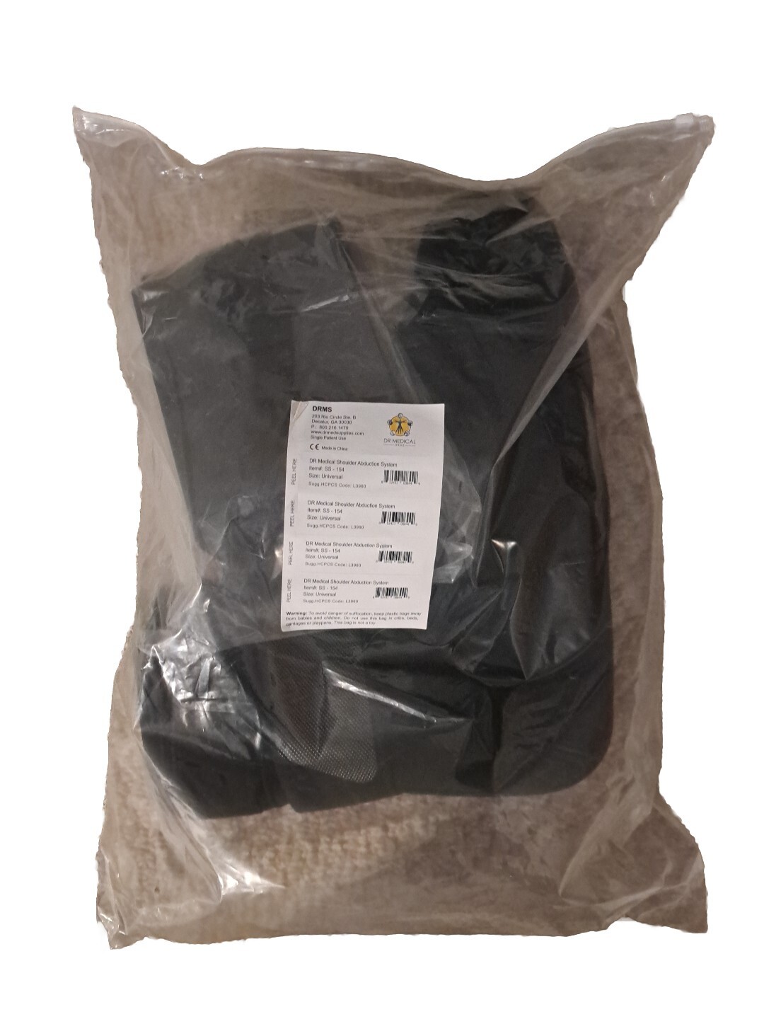 Dr Medical Shoulder/arm Abduction System SS-154 Universal Brace – Black – New
