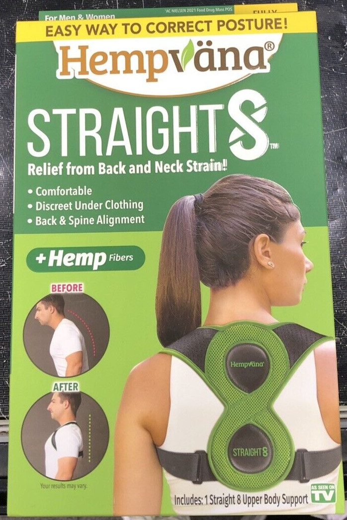 Hempvana Straight8 Fully Adjustable Lightweight Posture Corrector( Open Box)