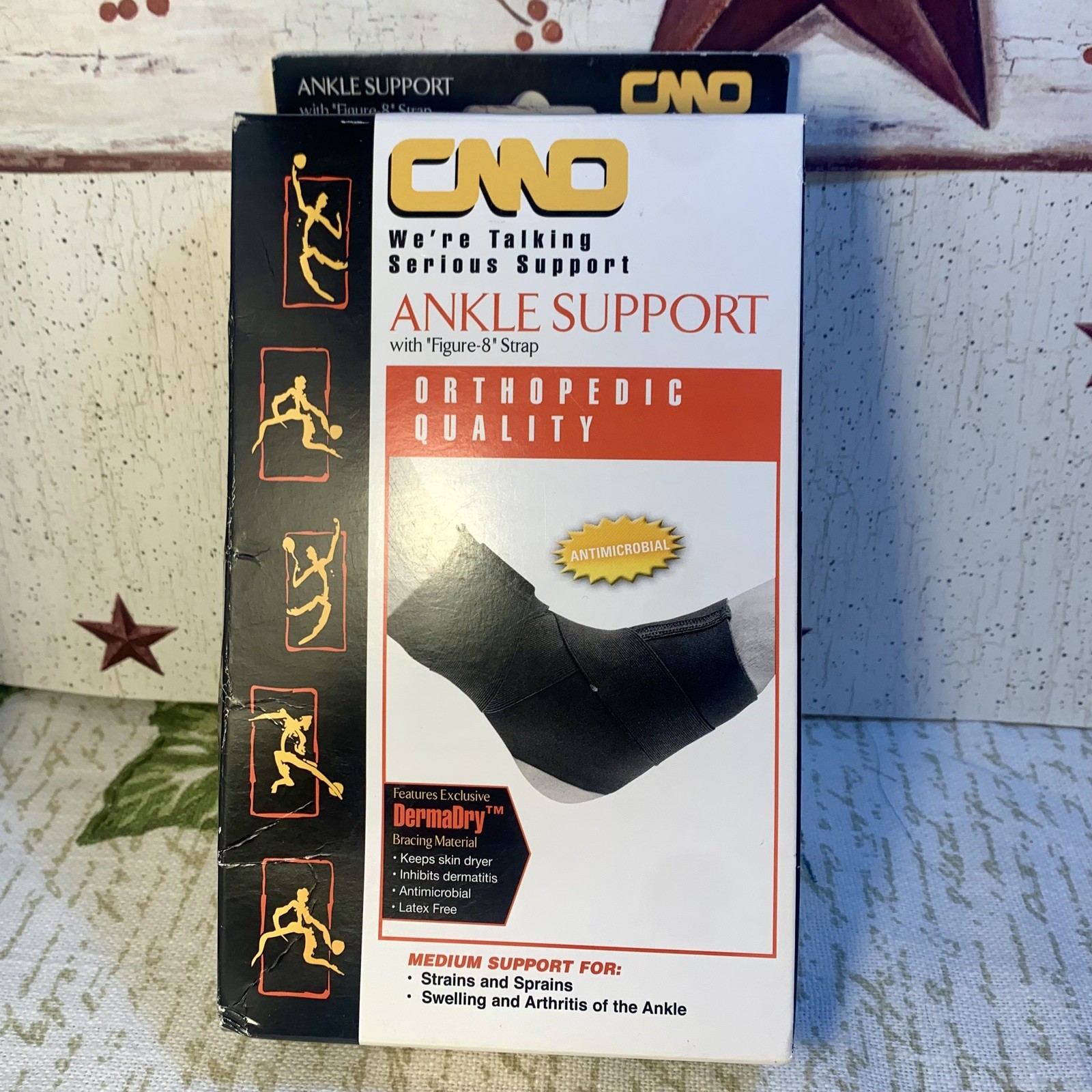 CMO Professional Orthopedic Ankle Support Size 2X XXL USA DermaDry Fig 8 Strap