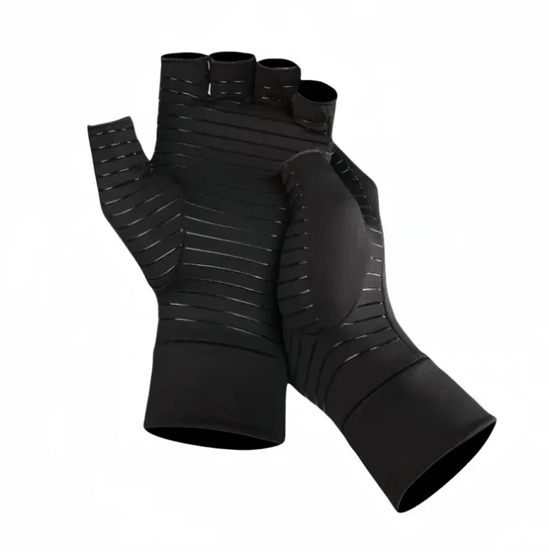 Copper Arthritis Compression Gloves Hand Support Pain Relief Joint Self Care