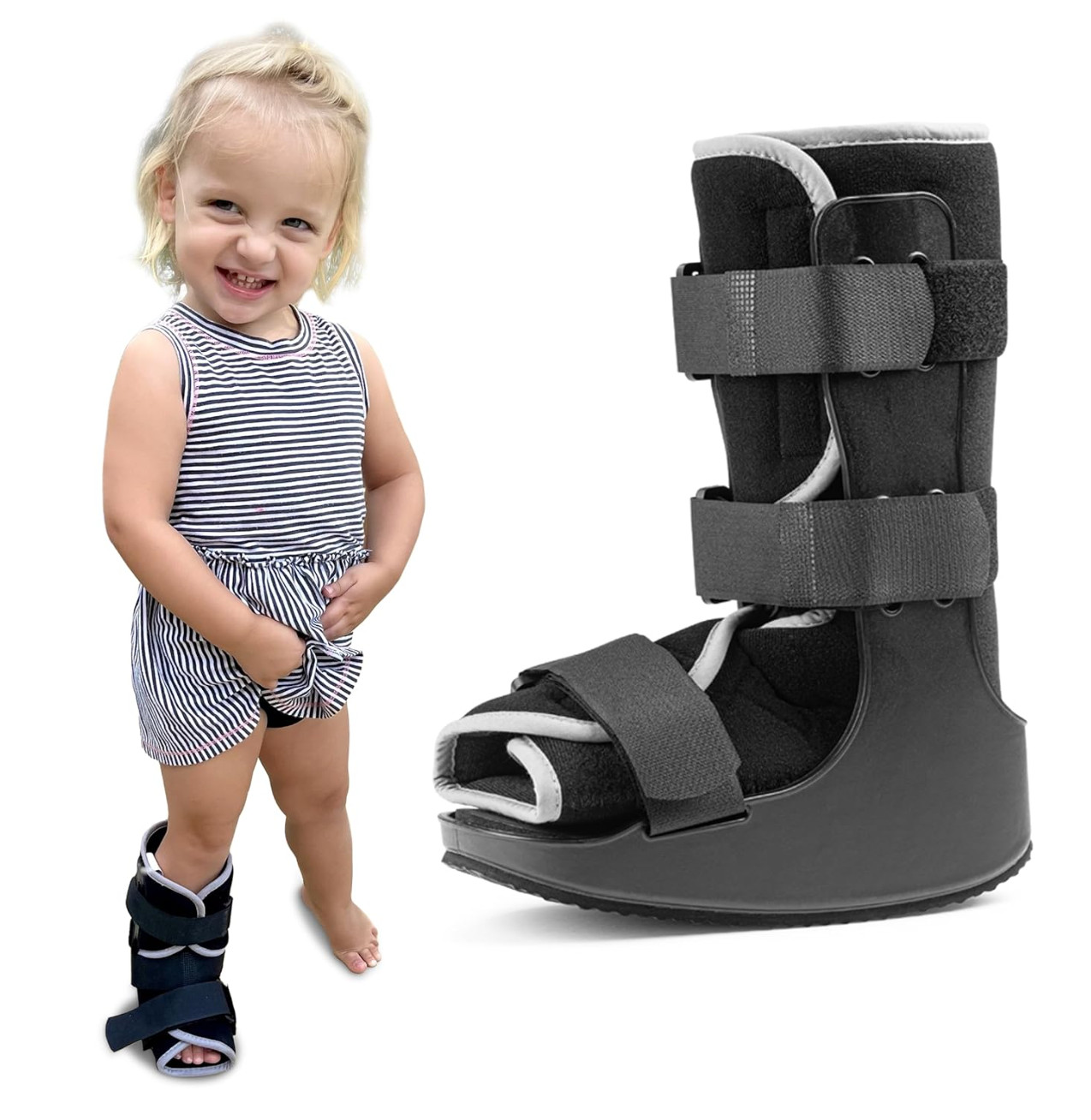 MARS WELLNESS Pediatric Walking Boot For Kids, Large, Fits Ages 3.5-5.5 Yrs Old