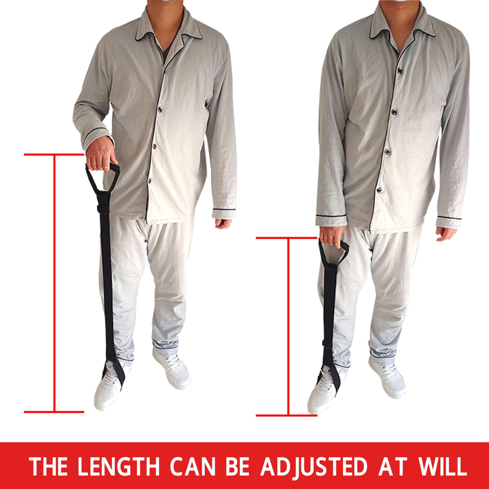 Leg Lifter Strap Safety Nylon Assistant Leg Lifter Mobility Aid For Elderly