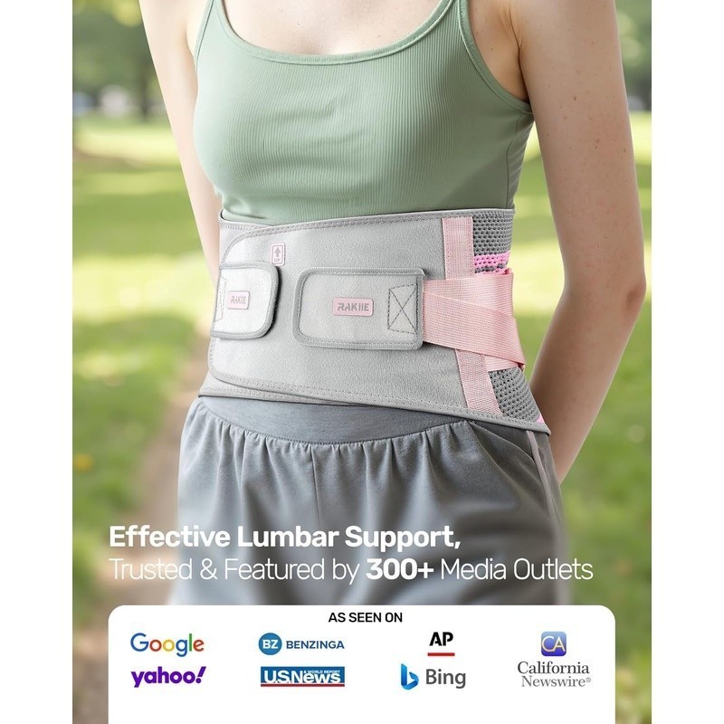 Women’s Back Support Brace Ergonomic Adjustable Pain Relief Sciatica Comfort New