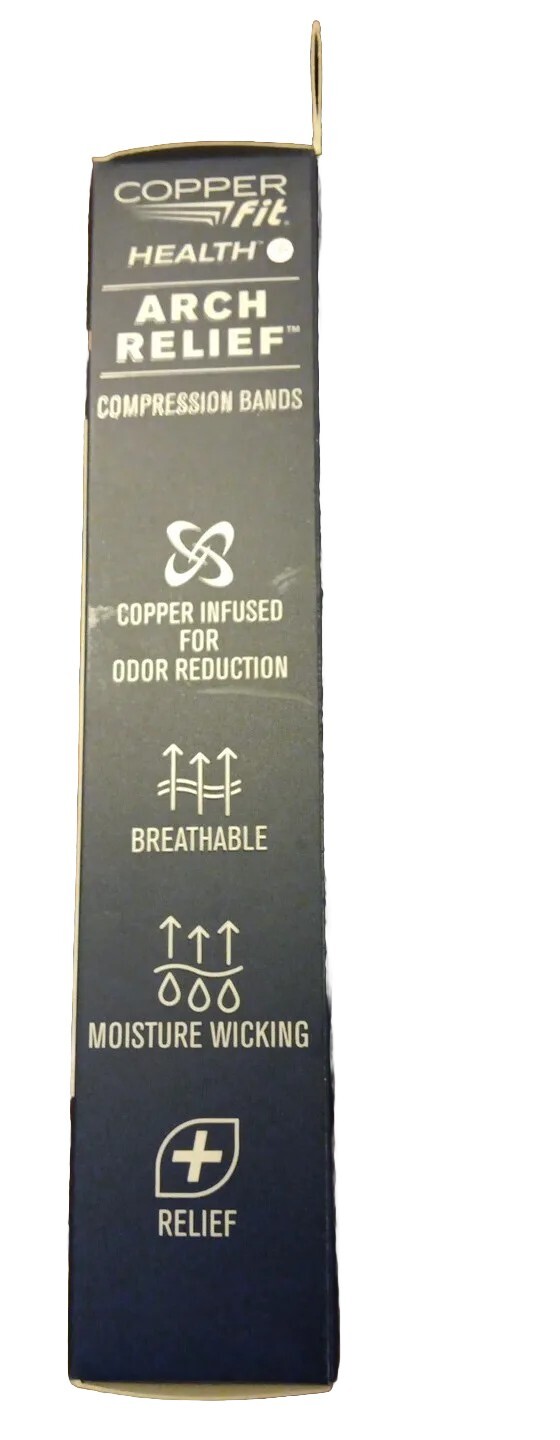 Copper Fit Copper Infused Arch Relief COMPRESSION BANDS One Size Unisex BNIB