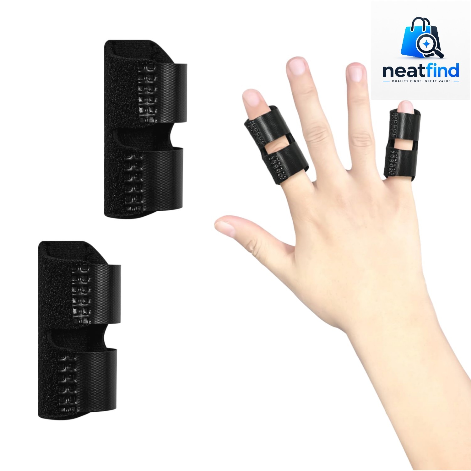 2PCS Adjustable Trigger Finger Splint for Pain Relief – Ideal for Teens & Women